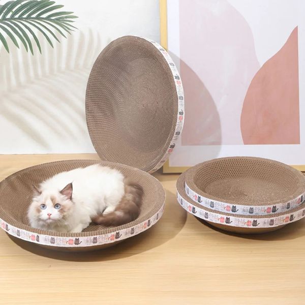 

Cat Scraper Sharpening Claw Cardboard Corrugated Board Scratch-resistant Scratch Wear-resistant Paper Pet Toy Furniture Sofa Cushion Bed, Brown