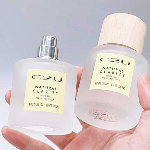 

Fragrance C2U White Tea Qinghuan perfume Neutral Floral Wooden Tone 48ml Long lasting Fresh Ladies and Gentlemen Small Lemon Fragrance G240617