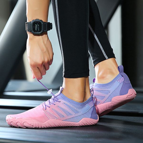 

Mens womens fashionable casual running shoes sports shoes breathable black white yellow pink color blocking size 35~47, Red