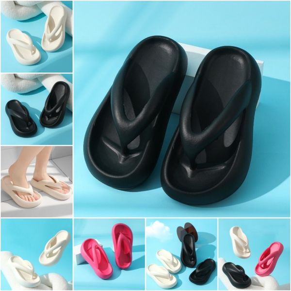 

2024 New Slippers Ladies Flip Flops Summer Anti-slip Clip Foot Slippers Outer Wear Elegant Beach Slippers Women, Grey