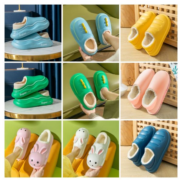 

Winter Warm Cotton Slipper Rubber Waterproof Indoor Outdoor Wearable Designer Design Rubber Outer Low Top Rain Boot Warm Non-Slip Cotton Slipper, Black