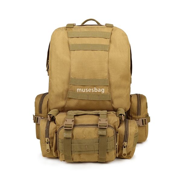 

Upgraded pressed film pad with color button combination bag large capacity outdoor camo camping hiking bag, Acu
