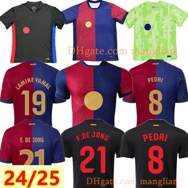 

24 25 Soccer jerseys Golden font Camisetas de football football jersey 2025 football shirt men kit kids set Home Jersey Black away Player version slim fit size jersey, 24/25 home kids set