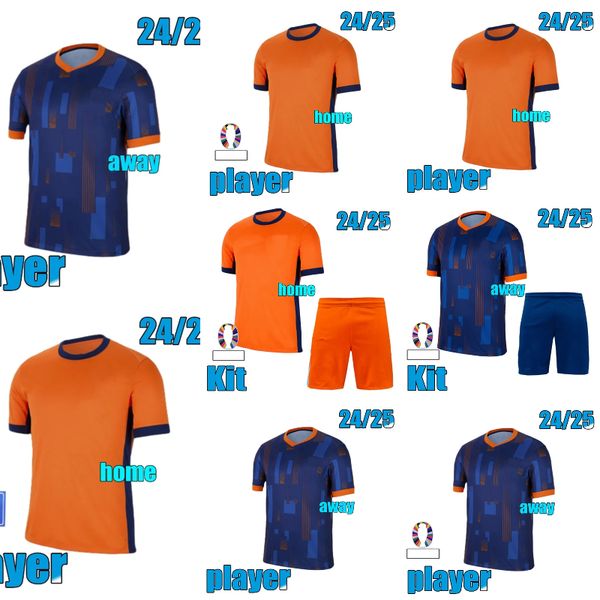 

20242025 Dutch National Team Football 2024 2025netherlands jerseyEuropean HoLLAnd Club Soccer Jersey Shirt Men Kids Kit Home Away MEMPHIS XAVI GAKPO, White