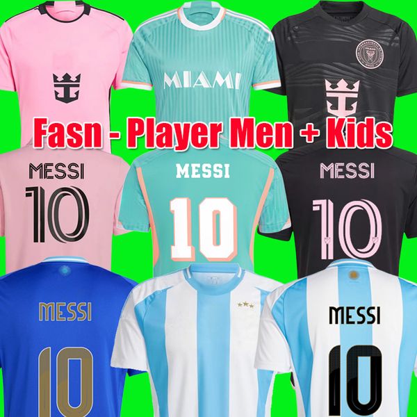 

2024 Inter Miami soccer Jersey football shirt men kids kits inter maimi  25 home away third fans player version sets, Men home