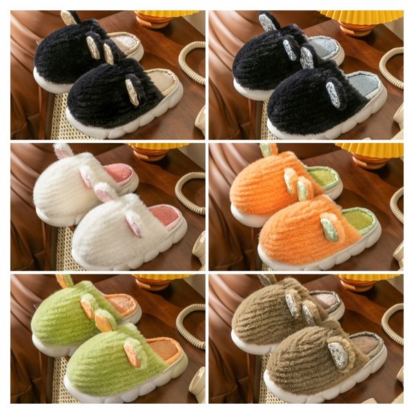 

Cute cartoon image Designer design fathead fish shape Winter home and outdoor Scuffs cotton slippers Cartoon big head thick bottom slipper, Grey