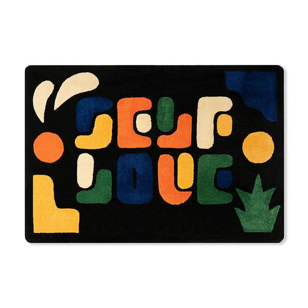 

Home Furnishings Artistic Carpet Self Love Area Rug Hypebeast Collection Kidsroom Bedroom Playroom 3D Handmade Acrylic Yarn Trending or Mat Supplier