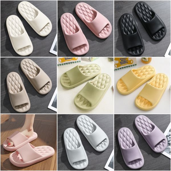

Slippers summer home women indoor warm couple bathroom sandals slippers summer anti-wear male slippers, Black