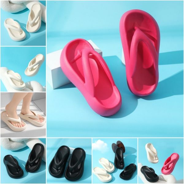 

New Slippers Ladies Flip Flops Summer Anti-slip Clip Foot Slippers Outer Wear Elegant Beach Slippers Women, Blue