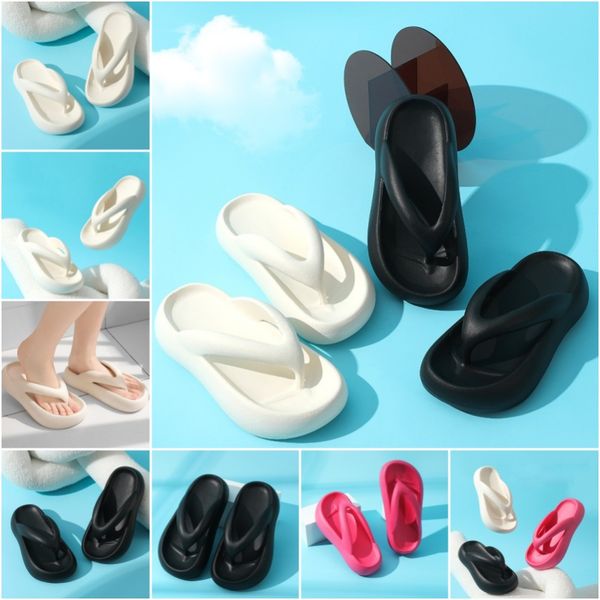 

2024 New Slippers Ladies Flip Flops Summer Anti-slip Clip Foot Slippers Outer Wear Elegant Beach Slippers Women, Blue