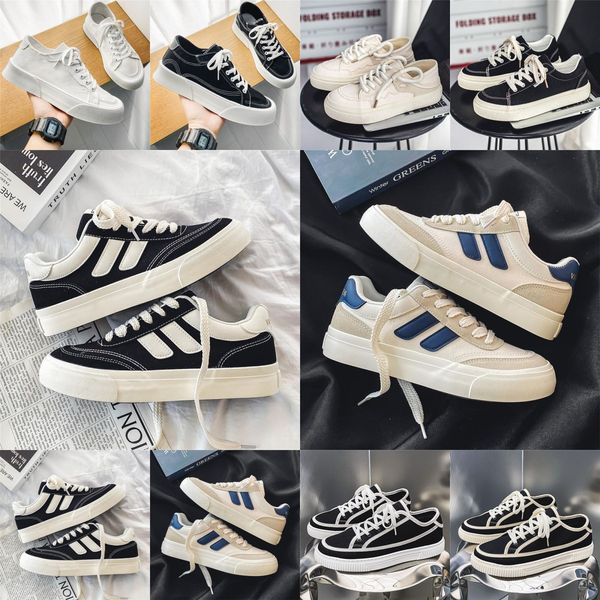 

Top quality Mens womens Black fashionable casual running Versatile value thick soled shoes sports shoes breathable black white color outdoor size 39~44