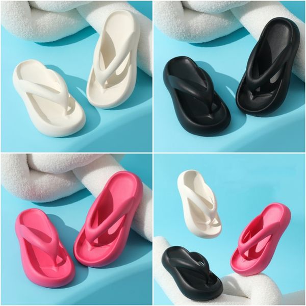 

New slippers ladies flip-flops summer thick bottom clip foot drag outside wear fashion beach slippers female, Grey