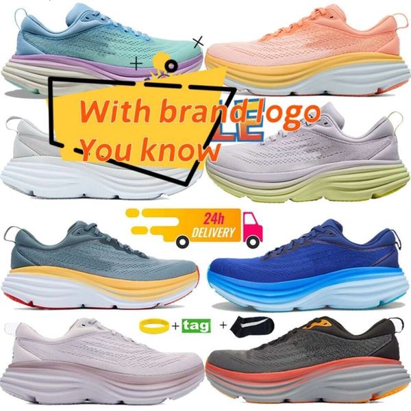 

hokkas Designer sneakers mens Running Shoes Bondi 8 triple black white Airy Blue Sunlit Ocean Nimbus Clifton 9 Luminary Olive Haze Impala Orange Sand shoe, 03 harbor mist lunar rock