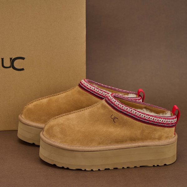 

2024 NewTazz Slippers Australian Boots Designer Women's Tasman Snow Winter Sheepskin Boots Thick Bottom Fur Slippers Classic Ultra Mini Suede Wool Ankle Boots, U-4