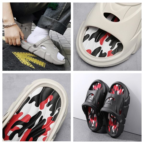 

plus size slippers for men, summer breathable sandals, beach sandals, couple slippers, home wear, casual sandals, trendy men beige black GAI, White