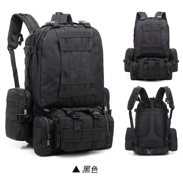 

Oxford cloth multi-functional outdoor mountaineering combination backpack march camouflage travel large capacity tactical backpack for men, Army green