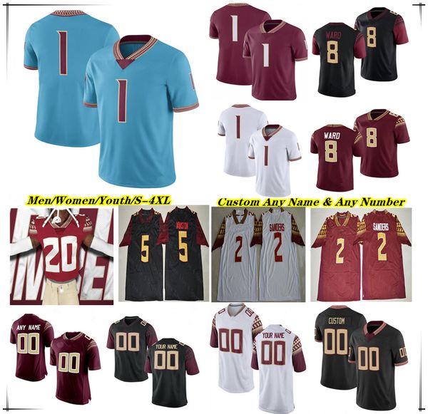 

Fsu College Football Jersey Brock Glenn Travis Keon Coleman Lawrance Toafili Kyle Morlock DJ Lundy Patrick Payton Samuel Singleton Jr. Caziah Holmes Ja'Khi Douglas, Men black-1