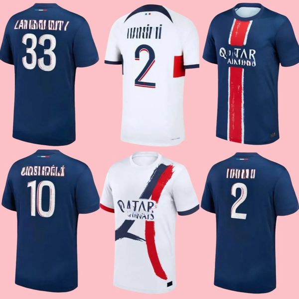 

24 25 MBAPPE G.RAMOS soccer jerseys KOLO MUANI O.DEMBELE HAKIMI VITINHA Maillots de football shirt ASENSIO BARCOLA C. Soler Men fans player version, Orange