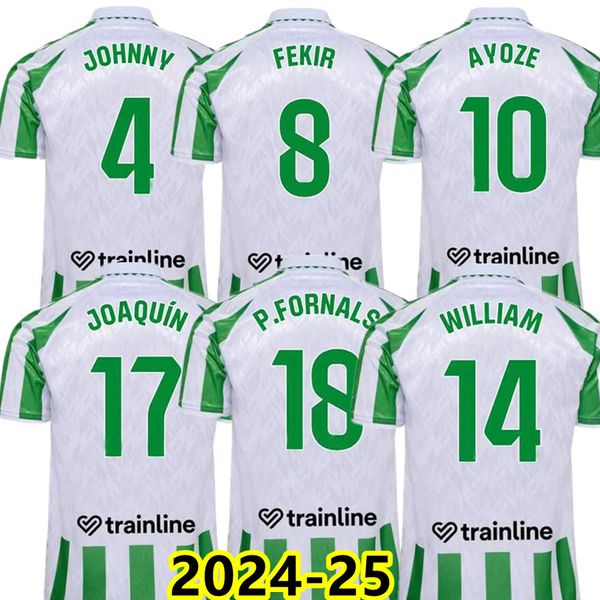 

2024 Betis Soccer Jerseys Copa DEL Rey FINAL Away JOAQUIN B.Iglesias Camiseta De Futbol Juanmi ESTADIO FOURTH Third 24 25 Special Kids Manga Corta Camisa, Home