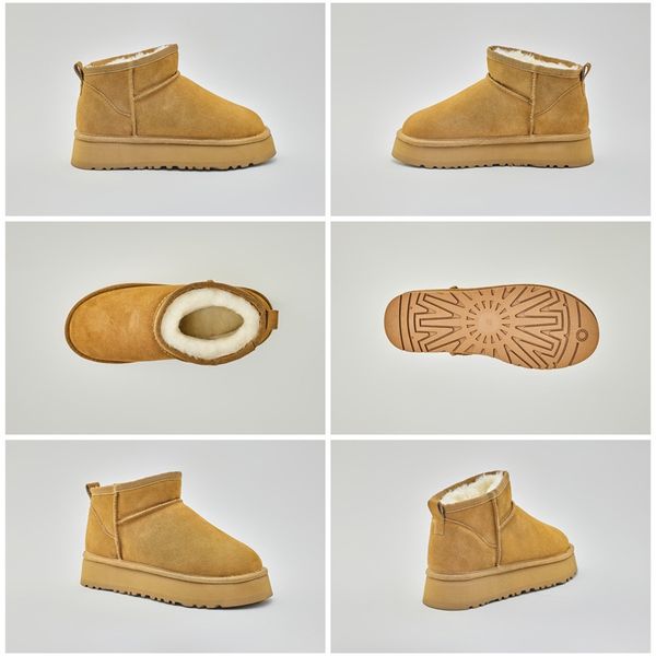 

Fashion winter new thick bottom snow boots women's mini short warm cotton shoes, Red