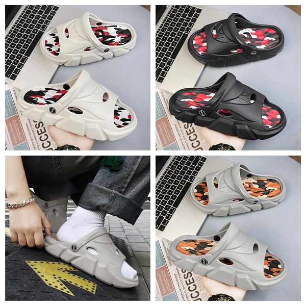 

plus size slippers Thick Bottom summer breathable sandals, MEN couple designer slippers Platform Bathroom Slides Non Slip white black GAI