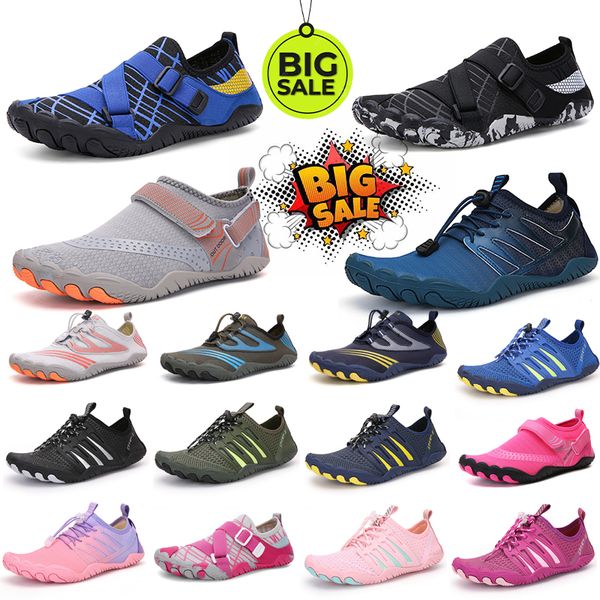 

2024 Fashion Designer Shoes Free shipping Black yellow blue pink Men's Women's Buckles Wear resistant sports casual shoes Outdoor breathable lightweight 35-47, Dark grey