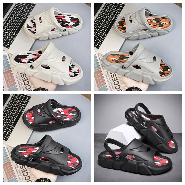 

plus size slippers Thick Bottom summer breathable sandals, beach sandals, MEN couple slippers, designer slippers Platform Bathroom Slides Non Slip grey GAI