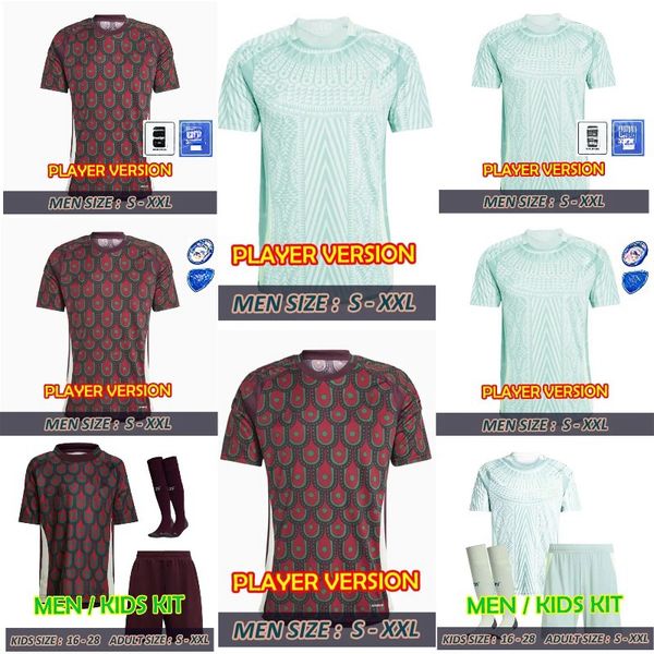 

2024 2025 Soccer Jerseys cHICHARITO meXiCO National Team Football Shirt Men Kids Kit Home Away Camisetas copa America Maillot Mexique GIMENEZ LOZANO, Blue