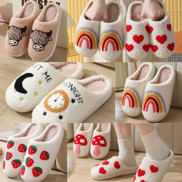

2024 Luxury Slides Designer men women Slippers Ladies Wool Winter Fur Fluffy Furry Warm Letters Sandals Comfortable Fuzzy Girl Flip Flop Slipper, Burgundy