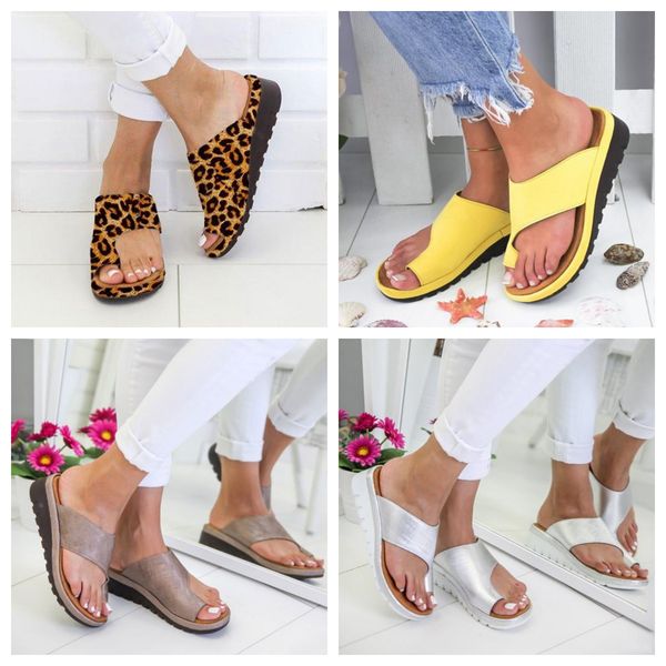 

designer slippers Women's flat toe casual sandals Slope Heel Slippers Summer beach sandals Lightweight Cool Dragging Outdoor size 35-43 black silver GAI, Red