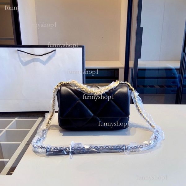 

Designer Handbag High quality fashion trend All-in-one cowhide chain bag, Dark grey