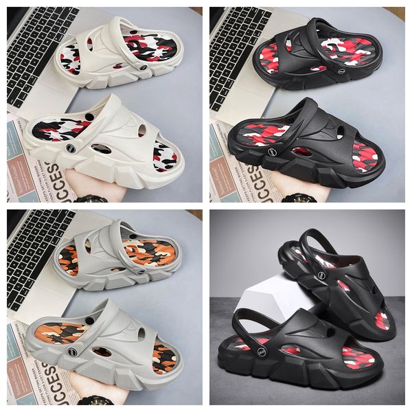 

plus size slippers Thick Bottom summer breathable sandals, MEN couple designer slippers Platform Bathroom Slides Non Slip black GAI, Grey