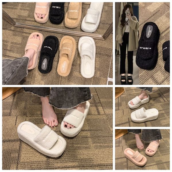 

Slippers Ladies New Slippers Bag with Cotton Slippers Warm Shoes Household Thick-soled Plush Cotton Shoes Autumn and Winter, Red