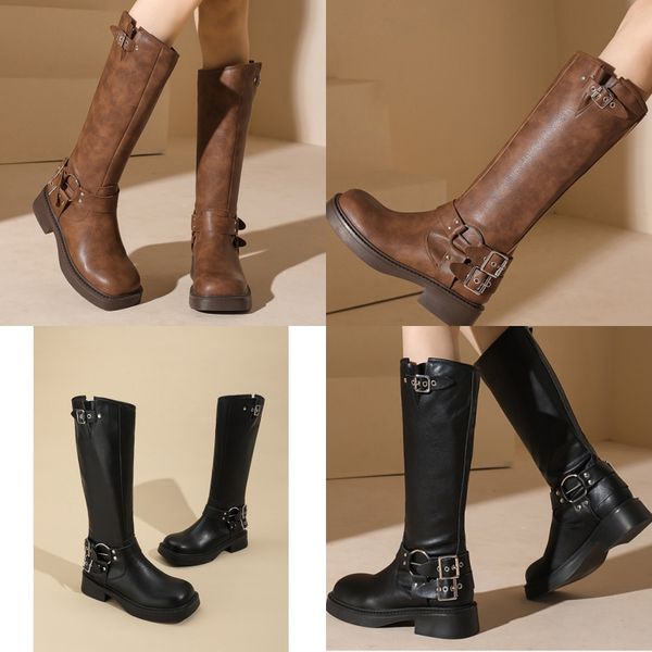 

Boots Womens Plush Warm Thigh High Boots 2024 Winter Designer Velvet Round Toe Thick Sole Snow Boots Knee Length Boots Platform Shoes, Blue