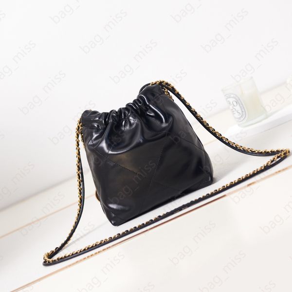 

24c mini shopping bag square bag rectangular bag genuine leather bag chain bag handbag designer bag luxury classic women bag trash bag Solid color package bag bags, C17