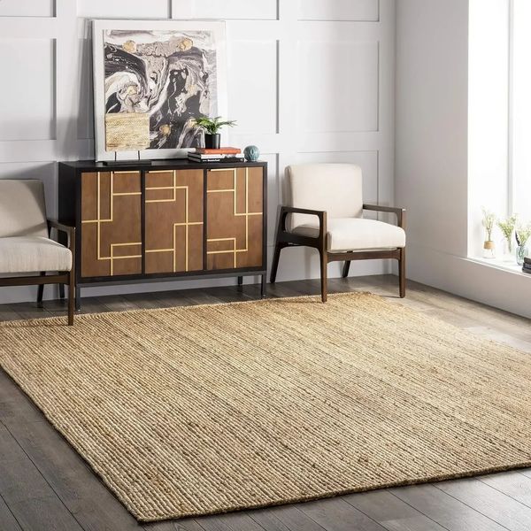 

nuLOOM Rigo Hand Woven Farmhouse Jute Area Rug 8x10 Natural 240726