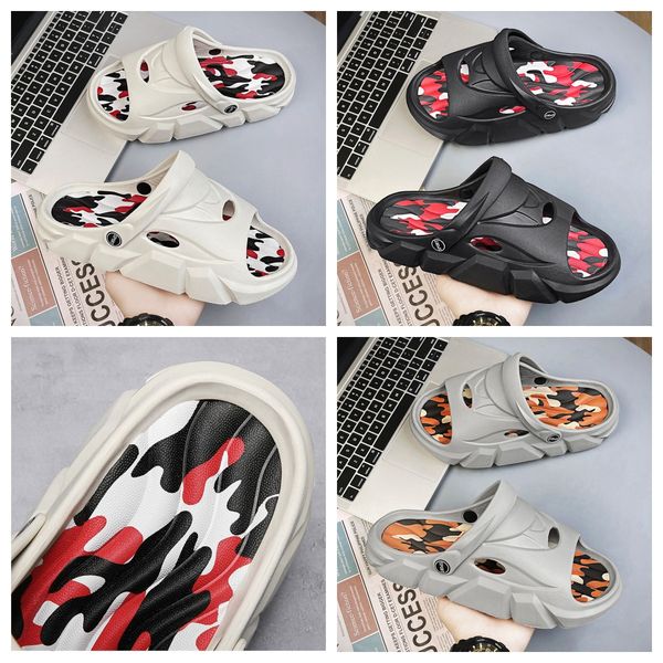 

plus size slippers Thick Bottom summer breathable sandals, MEN couple designer slippers Platform Bathroom Slides Non Slip beige GAI