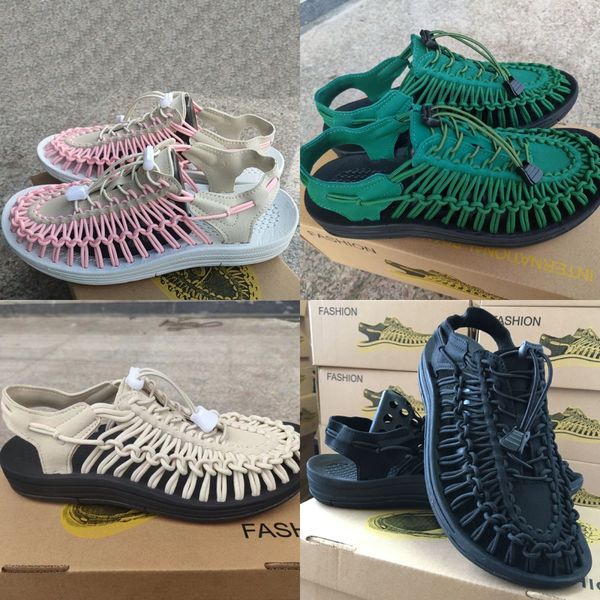 

New Fashion Designer Shoes White Black Purple Pink Colorful Men's and Women's Sports Breathable Sandals Strap Weaving Sandals Durable Outdoor Training Sandals 35-48, Sky blue