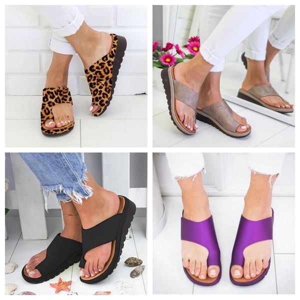 

Women's flat toe casual sandals Slope Heel Slippers Summer beach sandals Lightweight Cool Dragging Outerwear size beige silver 35-43 GAI, Blue