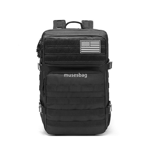 

Cross-border outdoor sports backpack 45L large capacity multi-functional waterproof wear-resistant MOLLE tactical bag 3P attack backpack, Army green