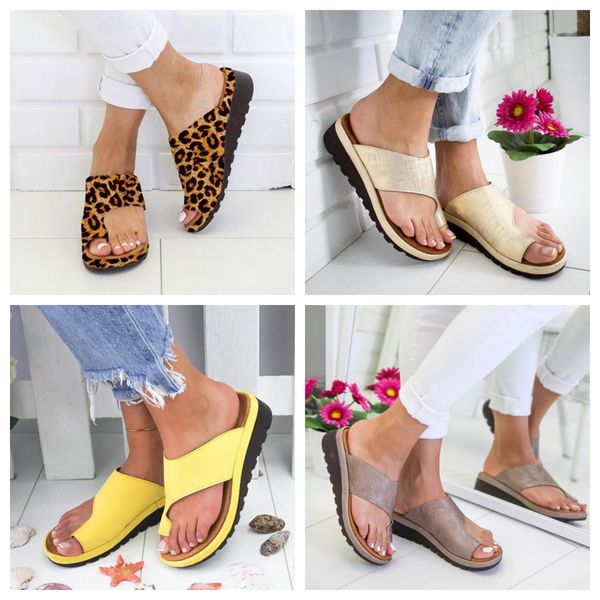

Women's flat toe casual sandals Slope Heel Slippers Summer beach sandals Lightweight Cool Dragging Outerwear beige yellow grey size 35-43 GAI, Blue