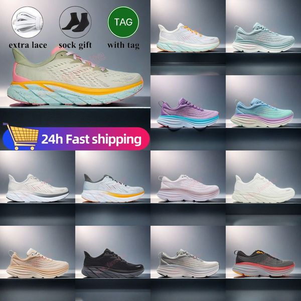 

Casual shoes Rocket One Run Shoe For Men Women Sneakers Clifton 9 Bondi8 Black White Hiking Shoes Tennis Shoes Breathable Outdoor Sports Trainers Size36-46, Red