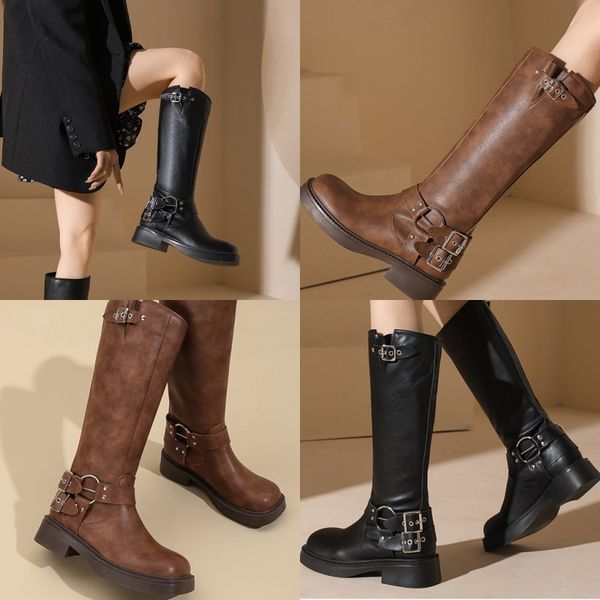 

Boots Womens Plush Warm Thigh High Boots 2024 Winter Designer Velvet Round Toe Thick Sole Snow Boots Knee Length Boots Platform Shoes, Grey