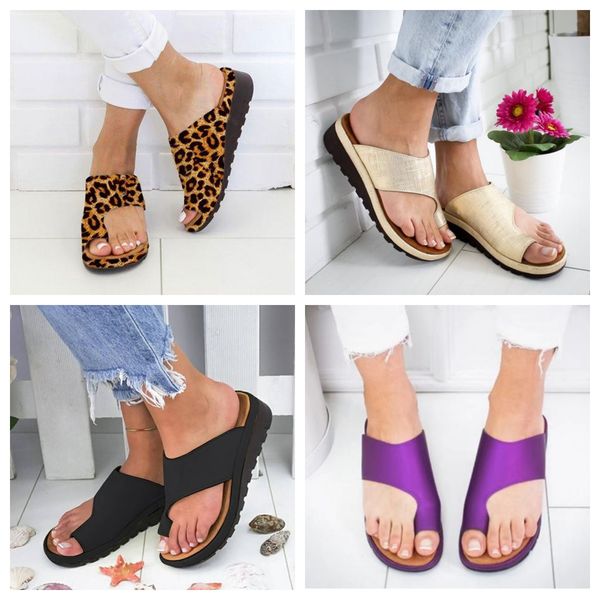 

Women's flat toe casual sandals Slope Heel Slippers Summer beach sandals Lightweight Cool Dragging Outerwear black silver purple size 35-43 GAI, Brown