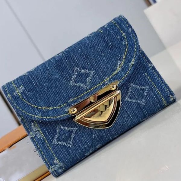 

10A Denim Designer Wallet Man women Zipper Mini purse designers bag Card Coin Key Cards Holder Long Wallets short purses, #8