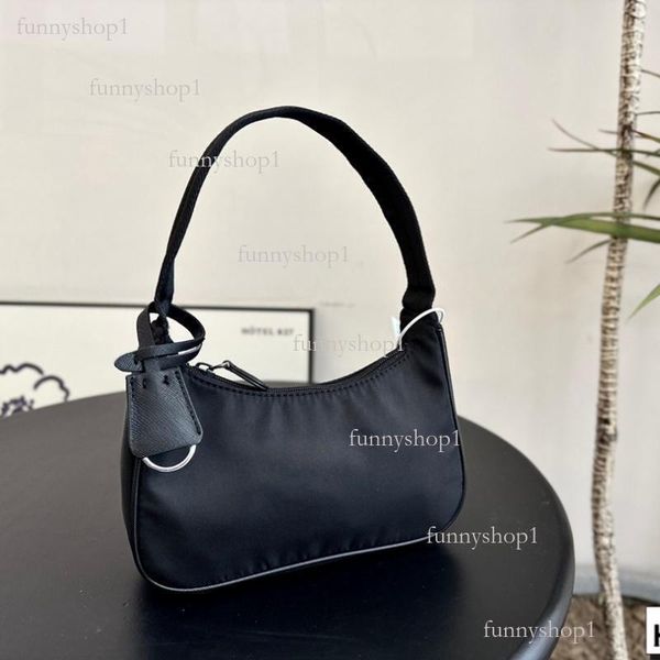 

Nylon 2024 Designer Shoulder Bag High Quality Leather Handbag Designer's best-selling Women's slant Luxury Chain-bag tote bag, Deep blue