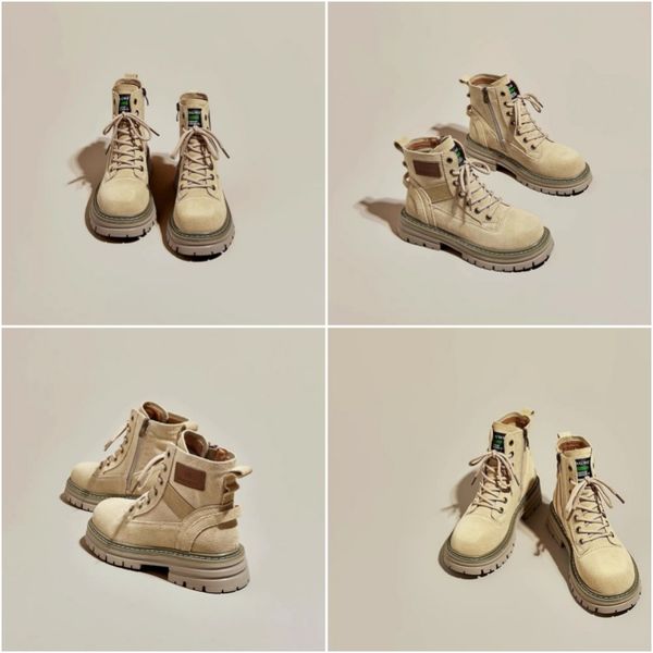 

Designer Boots Fashion Boots Waterproof Ankle Boots Classic Martin Shoes Women Platforms shoes, Blue