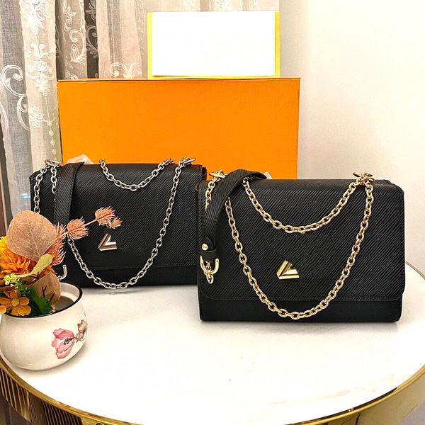 

Womens Designer Shoulder Bag Black Handbag And Purse Womens Leather Clamshell Bag Gold Hardware Matilas Chain Crossbody Bag