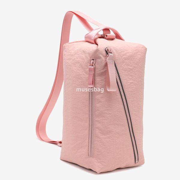 

New summer portable fitness package outside riding bag multi-functional backpack crossbody bag large capacity travel bag, Flaxen