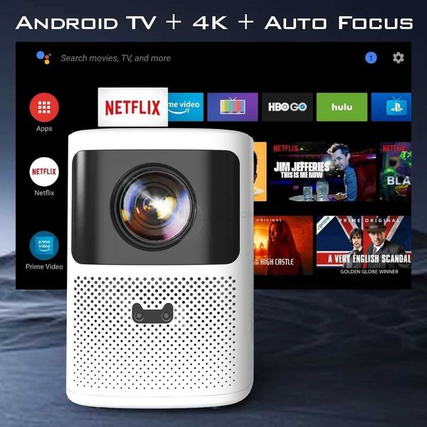 

EGOBAS 1080P Portable Projector Android 4K 1500ANSI Auto Focus Intelligent Screen Alignment WiFi 6 Bluetooth 5.1 Video ProjectorM240729
